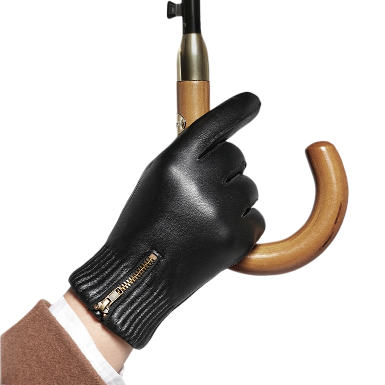 Winter Thicken Warm Retro Glov - Leather Driving Glove 评论和价格