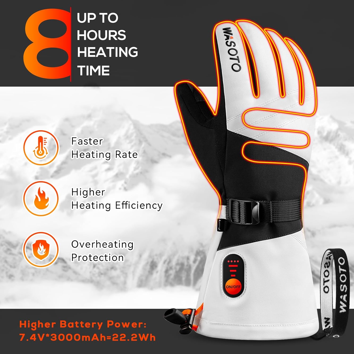 Professional USB Rechargeable  - Ski Glove Waterproof 评论和价格