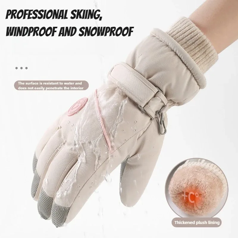 Windproof Thermal Ski Gloves W - Wool Glove Lined 评论和价格