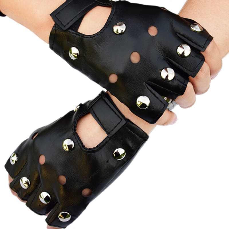 Fashion Dance Motorcycle Rivet - Leather Driving Glove 评论和价格