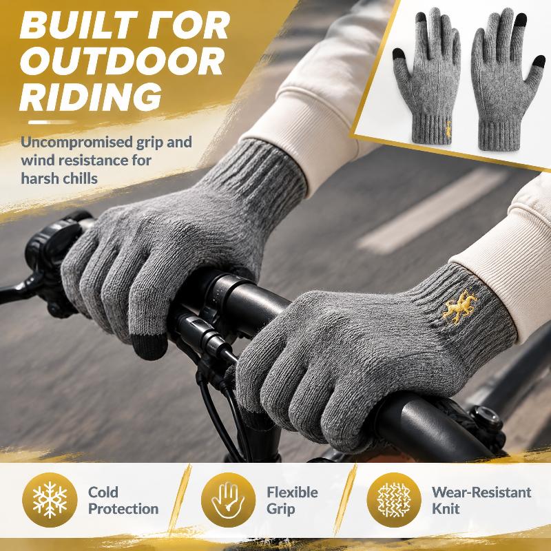 Autumn Winter Acrylic Knitted  - Wool Glove Lined 评论和价格