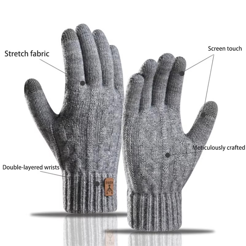 2026 Men's Thermal Wool Knitte - Wool Glove Lined 评论和价格